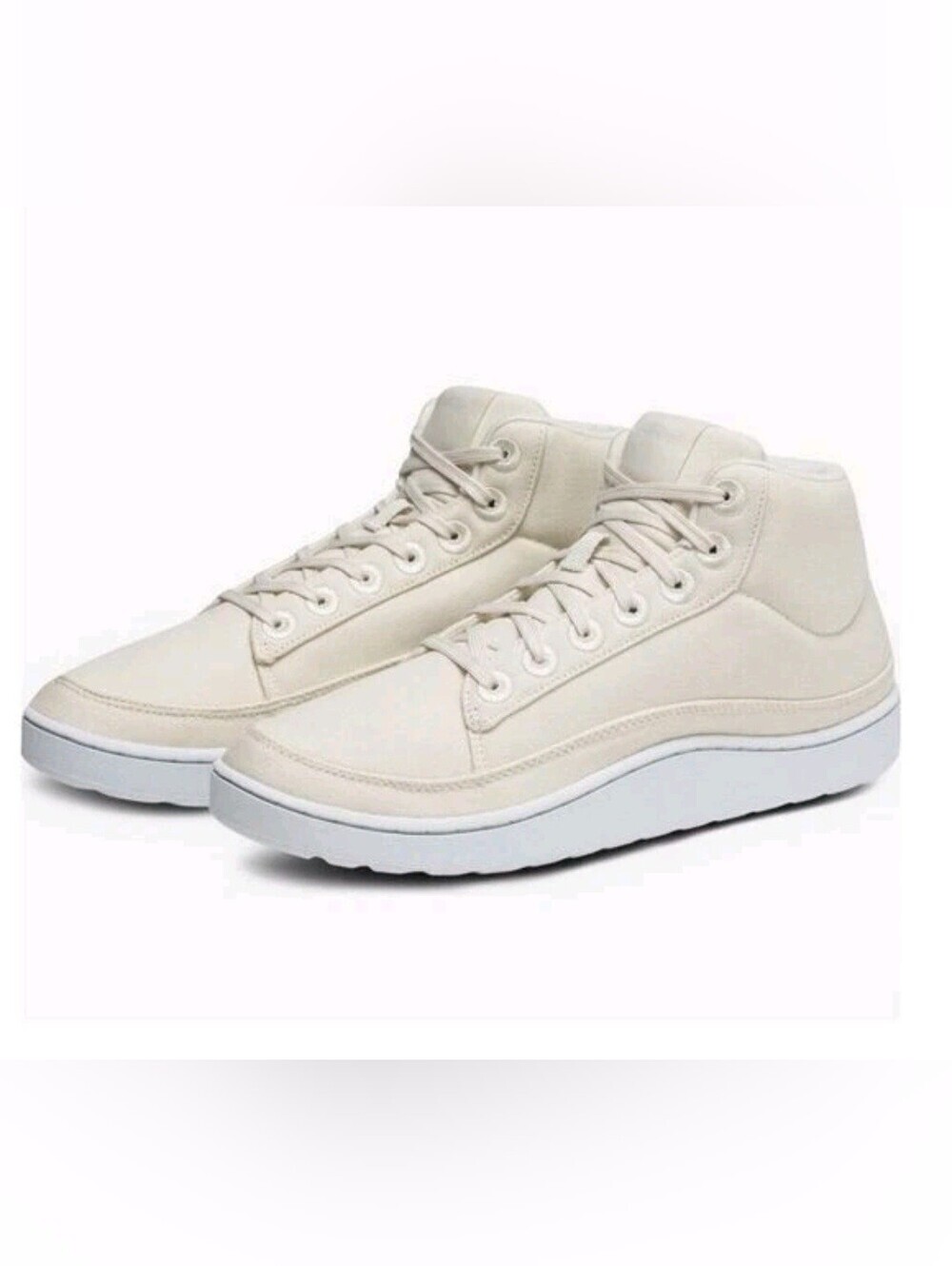 Allbirds Women's High Top Sneakers Cream White Wool Shoes US 9W Lace Up Casual - Picture 5 of 5